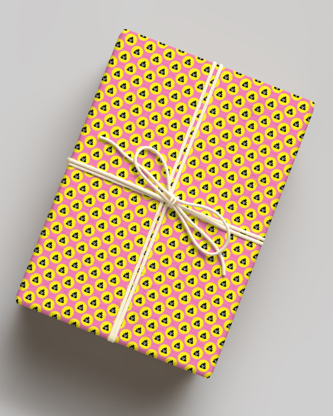 Geschenkpapier „Flaming Poo – Pink Pop Edition" - 10 Bögen